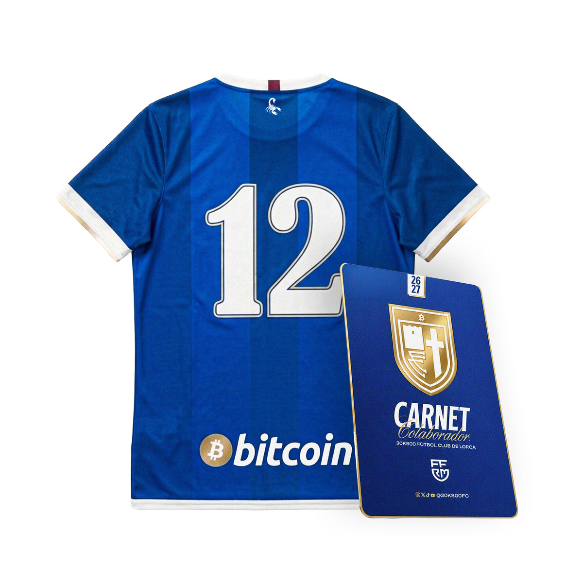 Pack Camiseta + Carnet 30K800 Fútbol Club de Lorca 26/27
